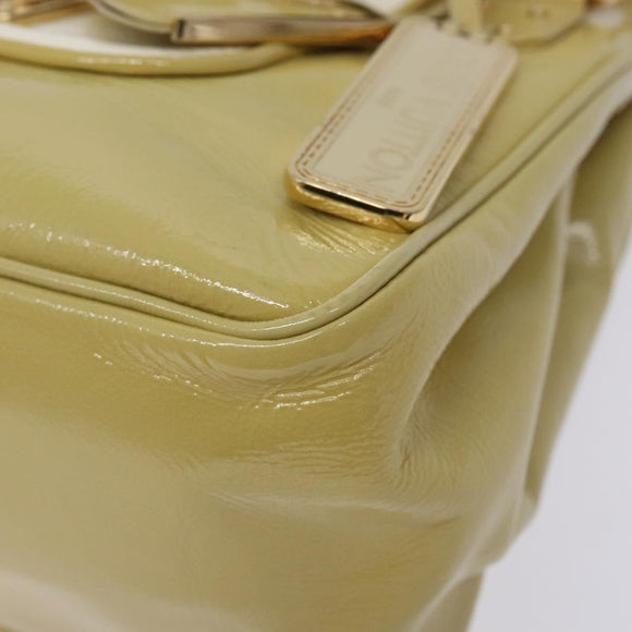 LOUIS VUITTON Cruise Line Sac Bicolor Hand Bag Enamel Yellow M92547 Auth BA4124