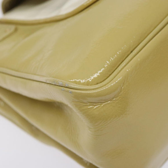 LOUIS VUITTON Cruise Line Sac Bicolor Hand Bag Enamel Yellow M92547 Auth BA4124