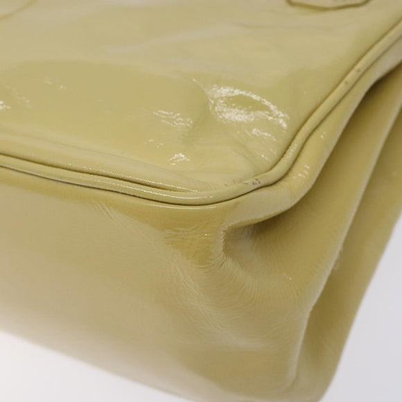 LOUIS VUITTON Cruise Line Sac Bicolor Hand Bag Enamel Yellow M92547 Auth BA4124