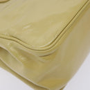 LOUIS VUITTON Cruise Line Sac Bicolor Hand Bag Enamel Yellow M92547 Auth BA4124-16