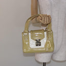 LOUIS VUITTON Cruise Line Sac Bicolor Hand Bag Enamel Yellow M92547 Auth BA4124-25