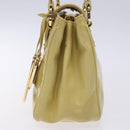 LOUIS VUITTON Cruise Line Sac Bicolor Hand Bag Enamel Yellow M92547 Auth BA4124-3