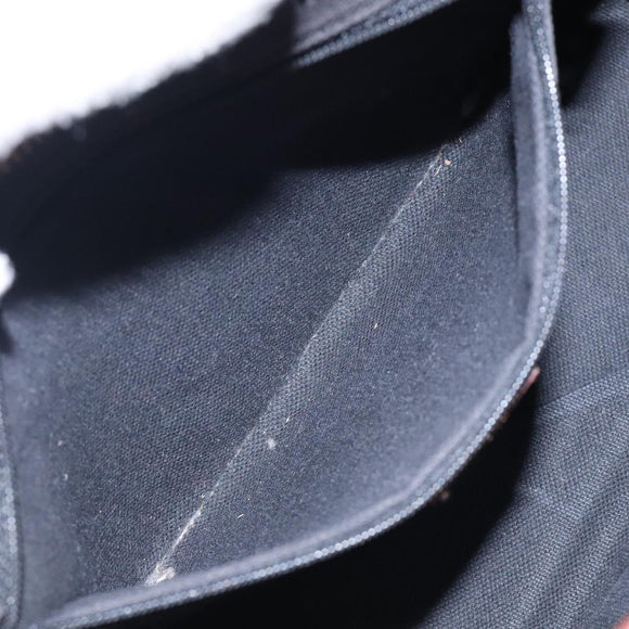 BURBERRY Nova Check Shoulder Bag PVC Beige Gold Auth BA4127