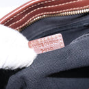 BURBERRY Nova Check Shoulder Bag PVC Beige Gold Auth BA4127-12