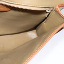 CELINE Macadam Canvas Shoulder Bag PVC Beige Gold Auth BA4128-18