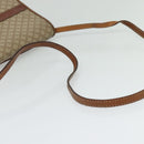 CELINE Macadam Canvas Shoulder Bag PVC Beige Gold Auth BA4128-7