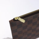 LOUIS VUITTON Damier Ebene Neverfull MM Pouch Accessory Pouch LV Auth BA4153-9
