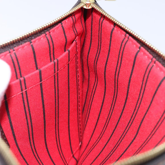 LOUIS VUITTON Damier Ebene Neverfull MM Pouch Accessory Pouch LV Auth BA4153