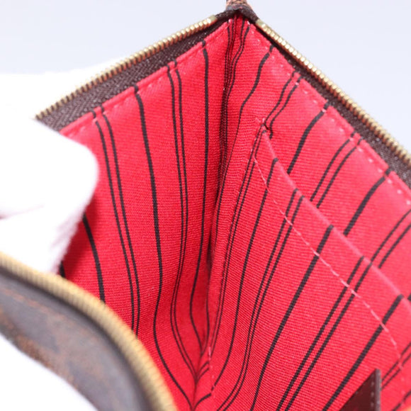 LOUIS VUITTON Damier Ebene Neverfull MM Pouch Accessory Pouch LV Auth BA4153