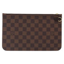 LOUIS VUITTON Damier Ebene Neverfull MM Pouch Accessory Pouch LV Auth BA4153-2