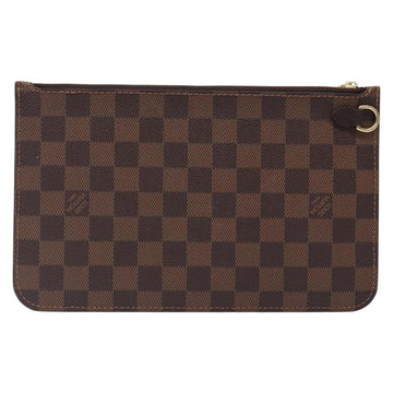 LOUIS VUITTON Damier Ebene Neverfull MM Pouch Accessory Pouch LV Auth BA4153 - 0