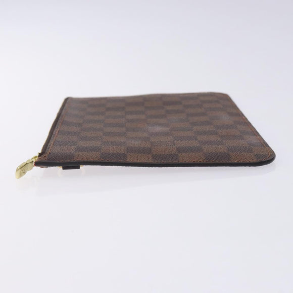 LOUIS VUITTON Damier Ebene Neverfull MM Pouch Accessory Pouch LV Auth BA4153
