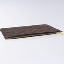 LOUIS VUITTON Damier Ebene Neverfull MM Pouch Accessory Pouch LV Auth BA4153-5