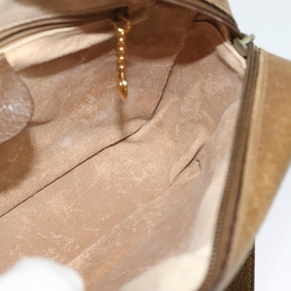 GUCCI Shoulder Bag Canvas Beige Gold 007 115 0162 Auth BA4154