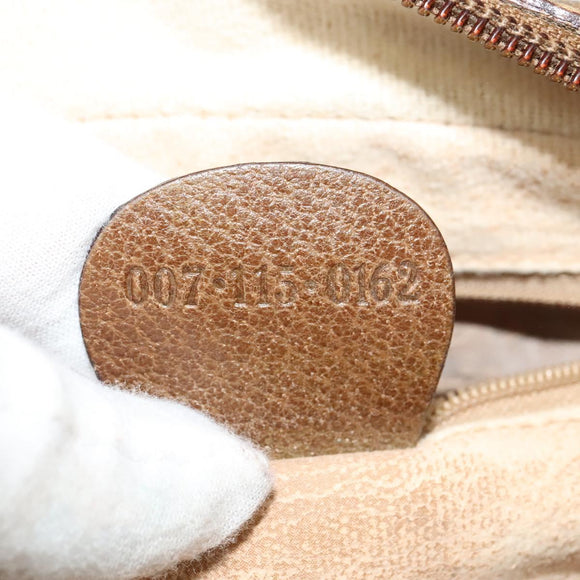 GUCCI Shoulder Bag Canvas Beige Gold 007 115 0162 Auth BA4154