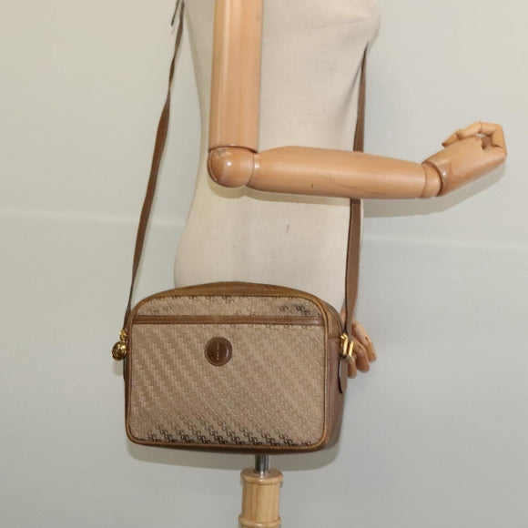 GUCCI Shoulder Bag Canvas Beige Gold 007 115 0162 Auth BA4154