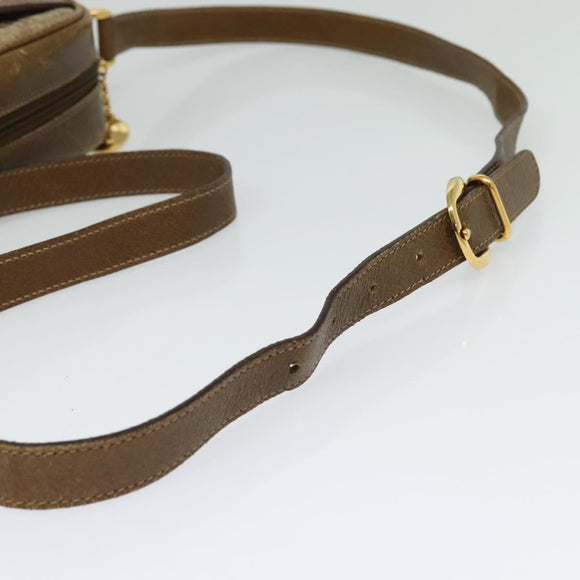 GUCCI Shoulder Bag Canvas Beige Gold 007 115 0162 Auth BA4154