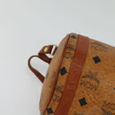 MCM Logogram Vicetos Shoulder Bag PVC Leather Brown Gold Auth BA4155-10
