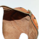 MCM Logogram Vicetos Shoulder Bag PVC Leather Brown Gold Auth BA4155-18