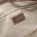 VERSACE Chain Shoulder Bag PVC Canvas Beige Gold Auth BA4156-18