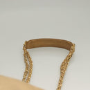 CHANEL Matelasse Chain Shoulder Bag Lamb Skin Beige Gold CC Auth BA4158-8