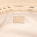 Gianni Versace Shoulder Bag Leather Beige Gold Auth BA4159-16