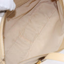 Gianni Versace Shoulder Bag Leather Beige Gold Auth BA4159-17