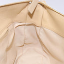 Gianni Versace Shoulder Bag Leather Beige Gold Auth BA4159-18