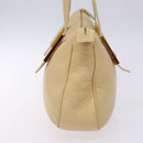 Gianni Versace Shoulder Bag Leather Beige Gold Auth BA4159-4