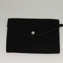 SAINT LAURENT Chain Teddy Small Shoulder Bag Leather White Silver Auth BA4161-19