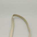 SAINT LAURENT Chain Teddy Small Shoulder Bag Leather White Silver Auth BA4161-8