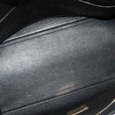 CELINE Trapeze Hand Bag Leather 2way Beige Gold Auth BA4167-11