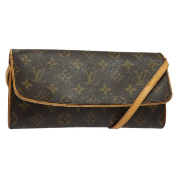 LOUIS VUITTON Monogram Pochette Twin GM Shoulder Bag M51852 LV Auth BA4168