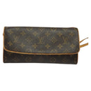 LOUIS VUITTON Monogram Pochette Twin GM Shoulder Bag M51852 LV Auth BA4168-13