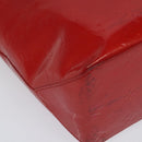 LOUIS VUITTON Monogram Vernis Reade MM Hand Bag Red Rouge M91086 LV Auth BA4169-14