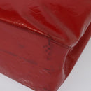 LOUIS VUITTON Monogram Vernis Reade MM Hand Bag Red Rouge M91086 LV Auth BA4169-11