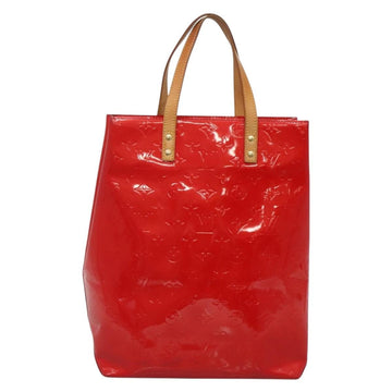 LOUIS VUITTON Monogram Vernis Reade MM Hand Bag Red Rouge M91086 LV Auth BA4169 - 0