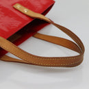 LOUIS VUITTON Monogram Vernis Reade MM Hand Bag Red Rouge M91086 LV Auth BA4169-6