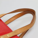 LOUIS VUITTON Monogram Vernis Reade MM Hand Bag Red Rouge M91086 LV Auth BA4169-7