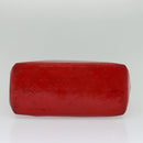 LOUIS VUITTON Monogram Vernis Reade MM Hand Bag Red Rouge M91086 LV Auth BA4169-8