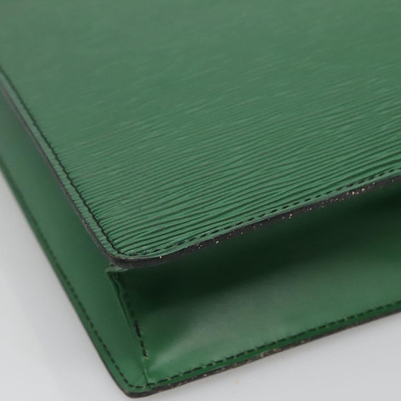 LOUIS VUITTON Epi Sac Plat Hand Bag Green M59084 LV Auth BA4170