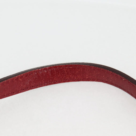 BURBERRY Nova Check Blue Label Shoulder Bag Canvas Beige Silver Auth BA4179