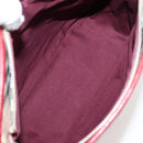 BURBERRY Nova Check Blue Label Shoulder Bag Canvas Beige Silver Auth BA4179-12