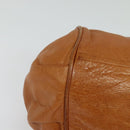 Chloe Etel Hand Bag Leather 2way Brown Gold Auth BA4185-10