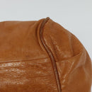 Chloe Etel Hand Bag Leather 2way Brown Gold Auth BA4185-13