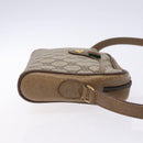 GUCCI GG Supreme Web Sherry Line Bag PVC Beige Gold 116 02 089 Auth BA4187-3