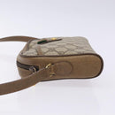 GUCCI GG Supreme Web Sherry Line Bag PVC Beige Gold 116 02 089 Auth BA4187-4