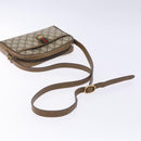 GUCCI GG Supreme Web Sherry Line Bag PVC Beige Gold 116 02 089 Auth BA4187-7