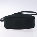 Salvatore Ferragamo Vala Shoulder Bag Suede Navy Gold Auth BA4188-5