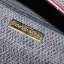 SAINT LAURENT Shoulder Bag Coated Canvas Bordeaux Gold Auth BA4193-16